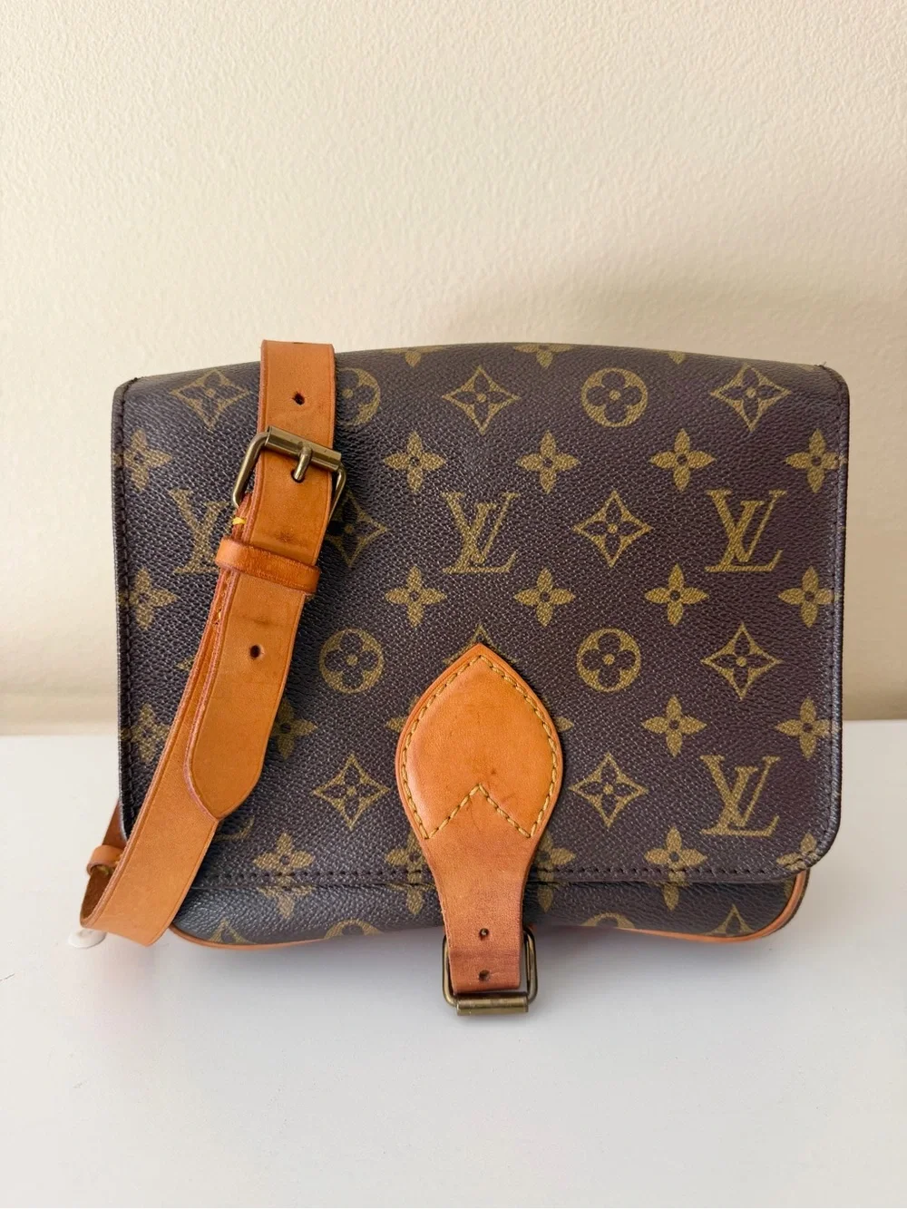 LOUIS VUITTON Cartouchiere MM Shoulder/Crossbody Bag Monogram